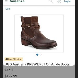 UGG Krewe ankle boots size 7